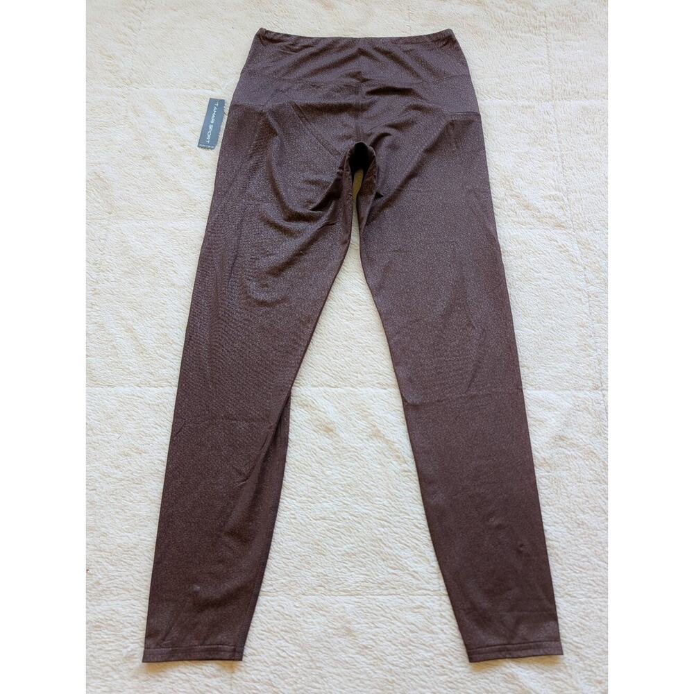 Tahari Sport Brown Midrise Leggings - Picture 3 of 4